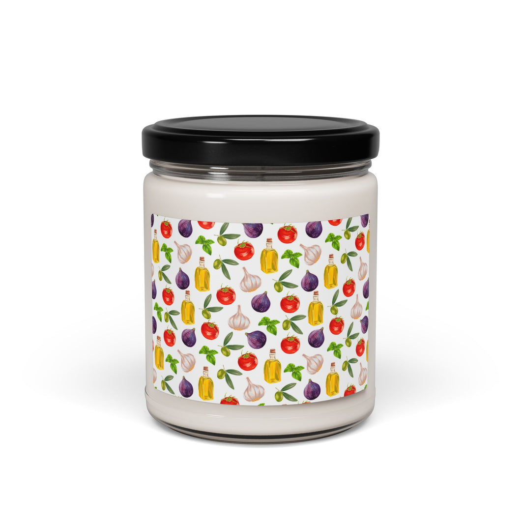 Scented Soy Candle, 9oz: Kouzina Print