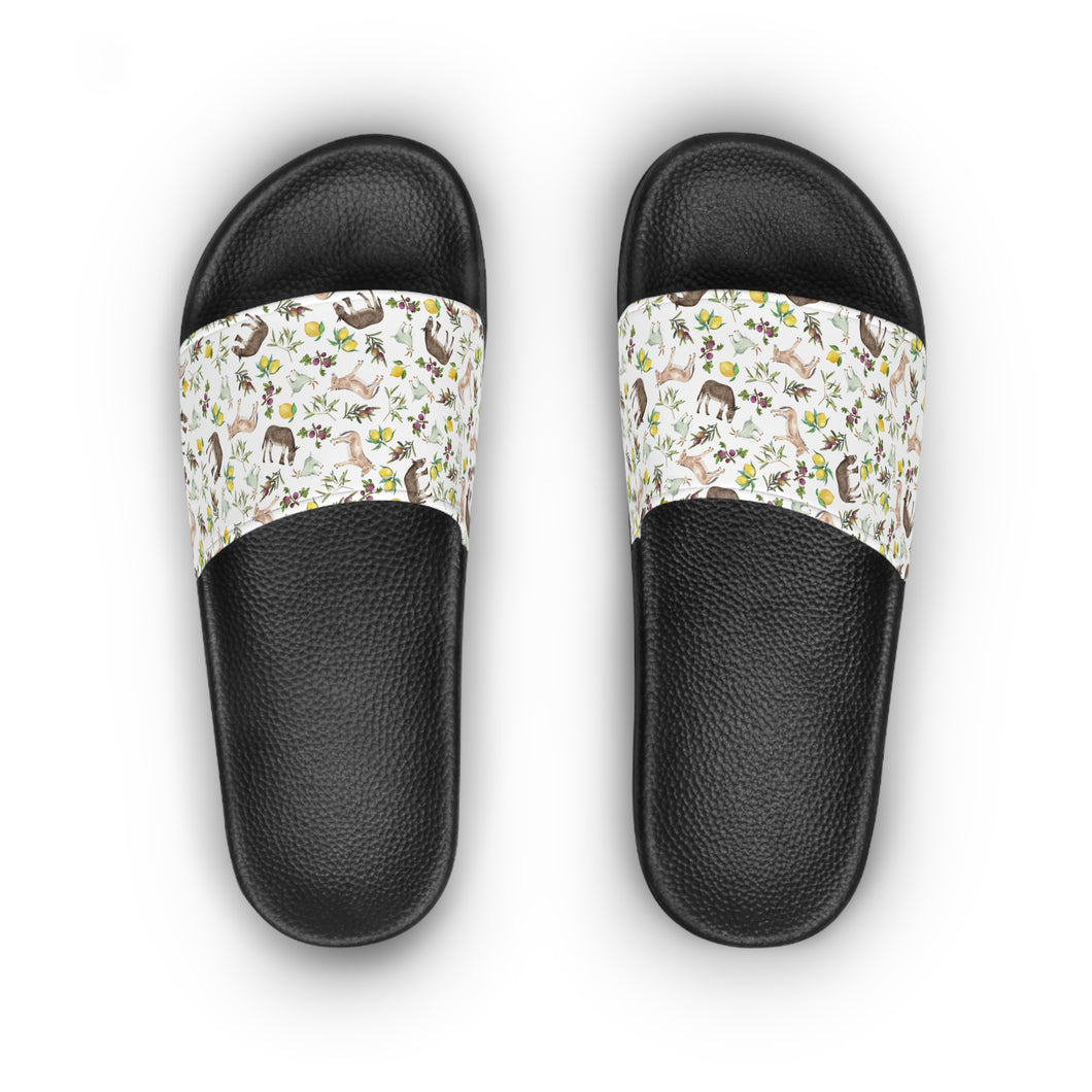 Women's Slide Sandals: XORIO Print