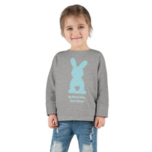 Load image into Gallery viewer, Easter Bunny Toddler Long Sleeve Tee- Blue
