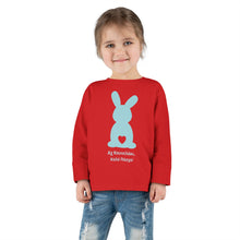 Load image into Gallery viewer, Easter Bunny Toddler Long Sleeve Tee- Blue
