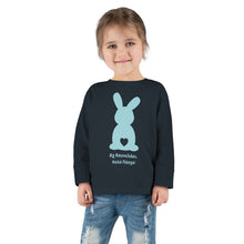 Load image into Gallery viewer, Easter Bunny Toddler Long Sleeve Tee- Blue
