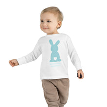 Load image into Gallery viewer, Easter Bunny Toddler Long Sleeve Tee- Blue
