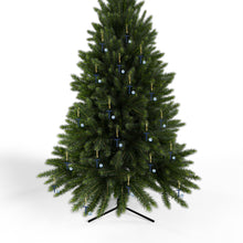 Load image into Gallery viewer, Greek Monogram Acrylic Ornament: T-Tau Blue Letter with Watercolor Mati Design
