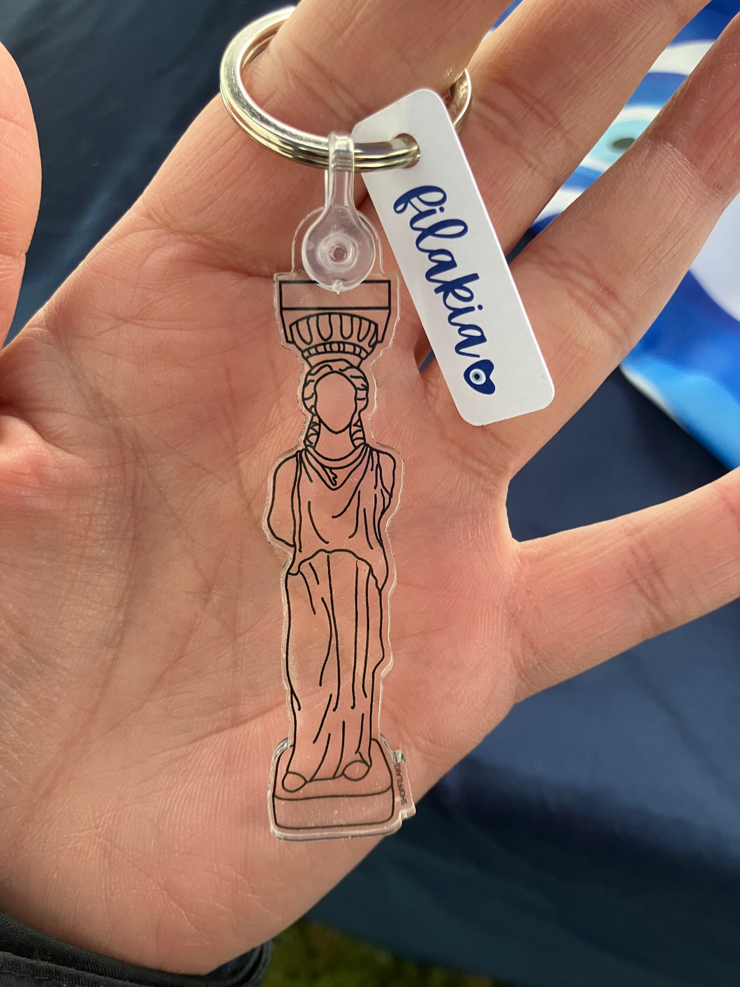 Keychain: Caryatid-Silver