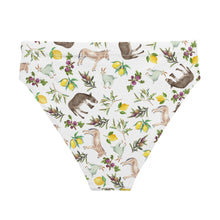 Load image into Gallery viewer, High-Waisted Bikini Bottom: XORIO Print
