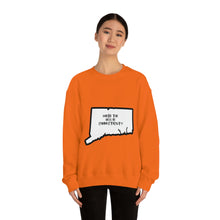 Load image into Gallery viewer, Unisex Heavy Blend™ Crewneck Sweatshirt: WHERE THE HELL IS CT?-Black
