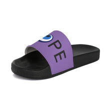 Load image into Gallery viewer, Women&#39;s Slide Sandals: DOPE With Evil Eye O-Light Purple
