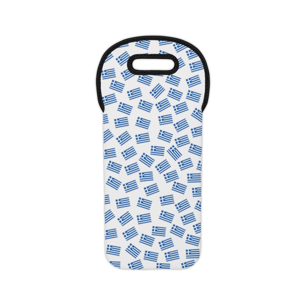 Wine Tote Bag: Greek Flag