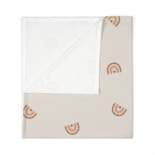 Load image into Gallery viewer, Baby Swaddle Blanket: Boho Rainbow-Beige
