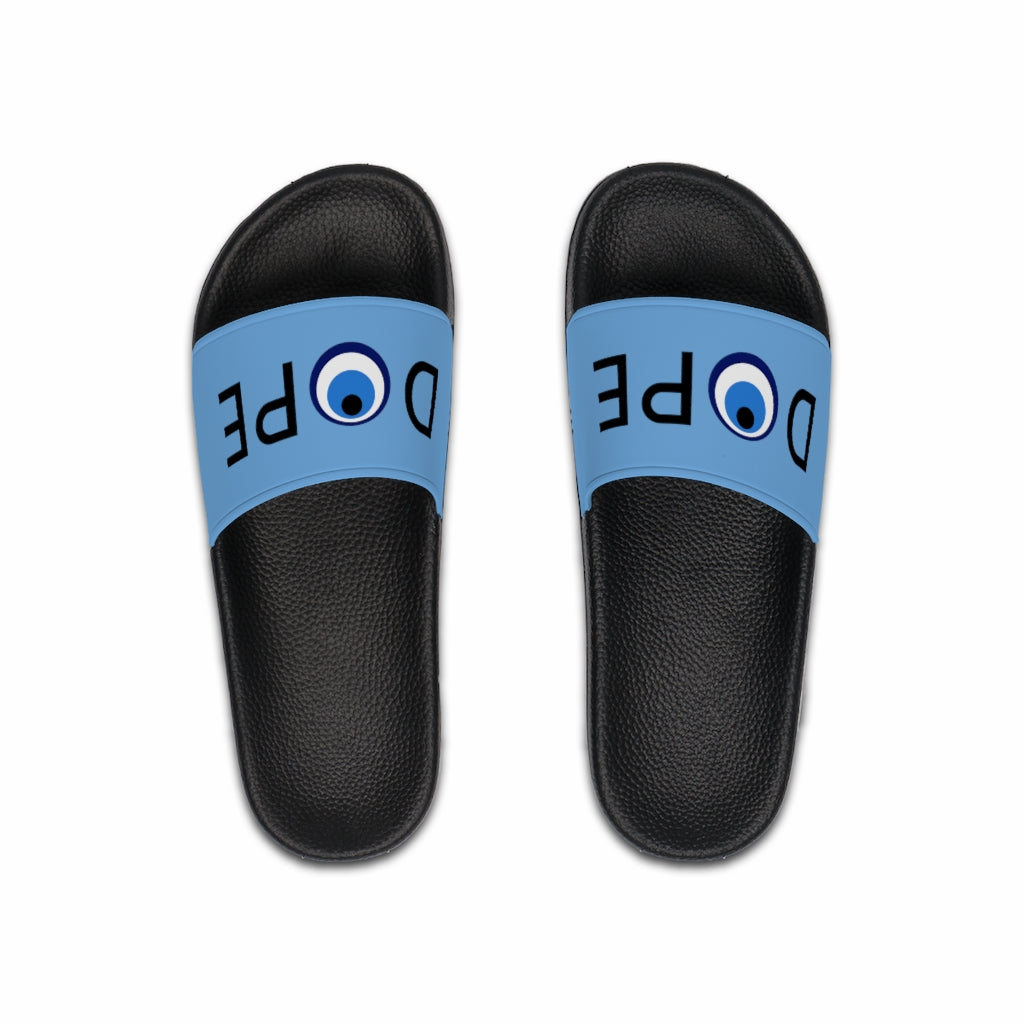 Men's Slide Sandals: DOPE-Light Blue