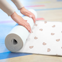Cargar imagen en el visor de la galería, Foam Yoga Mat: Boho Rainbow-White
