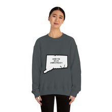 Load image into Gallery viewer, Unisex Heavy Blend™ Crewneck Sweatshirt: WHERE THE HELL IS CT?-Black
