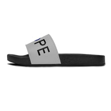 Load image into Gallery viewer, Women&#39;s Slide Sandals: DOPE With Evil Eye O-Grey
