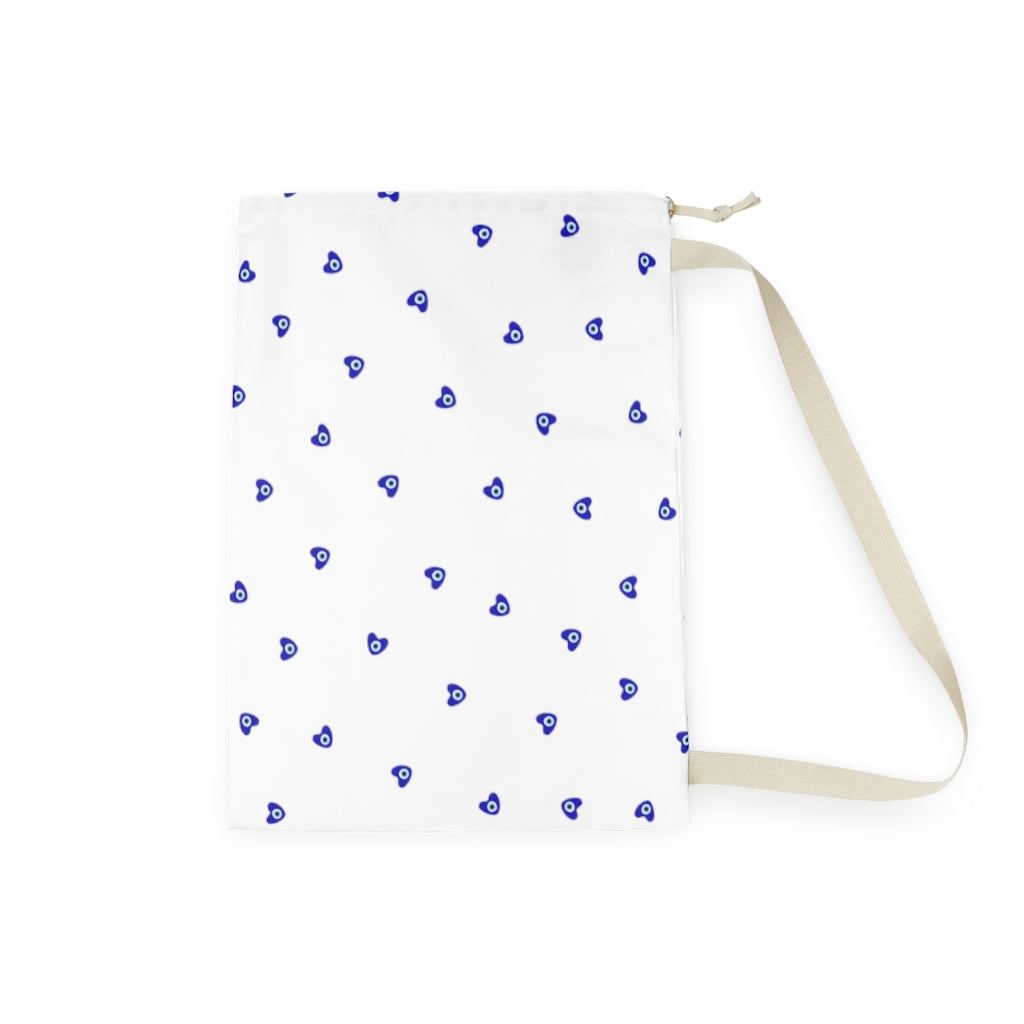 Laundry Bag: Mati Heart-White