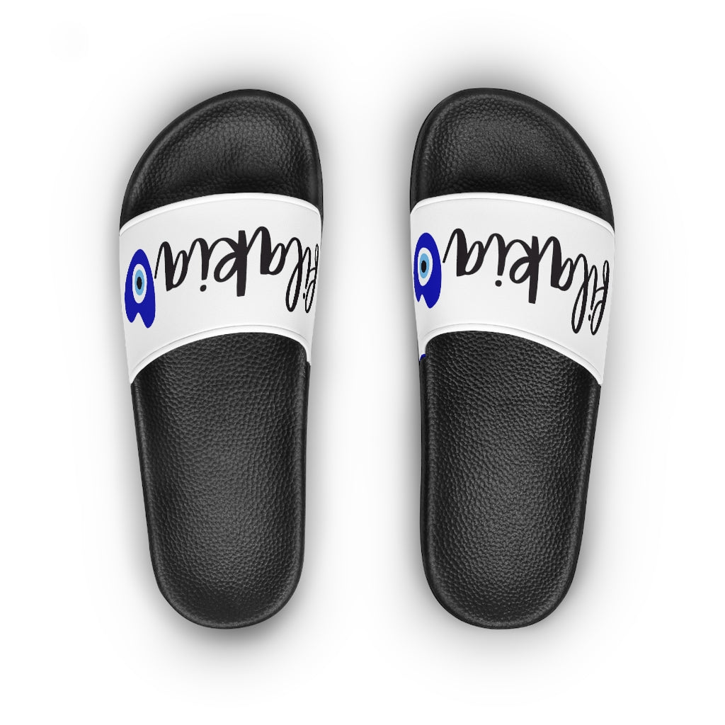 Women's Slide Sandals: Filakia with Mati Heart