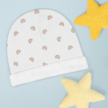 Cargar imagen en el visor de la galería, Baby Beanie: Boho Rainbow-White
