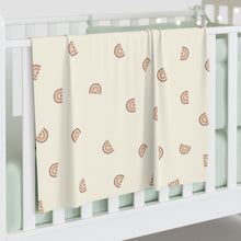 Load image into Gallery viewer, Baby Swaddle Blanket: Boho Rainbow-Cream
