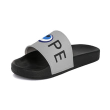 Load image into Gallery viewer, Women&#39;s Slide Sandals: DOPE With Evil Eye O-Grey
