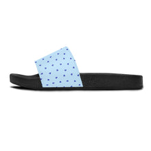 Cargar imagen en el visor de la galería, Women&#39;s Slide Sandals: Mati Heart-Light Blue
