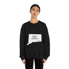 Load image into Gallery viewer, Unisex Heavy Blend™ Crewneck Sweatshirt: WHERE THE HELL IS CT?-Black
