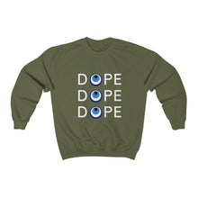 Load image into Gallery viewer, Unisex Heavy Blend™ Crewneck Sweatshirt: DOPE DOPE DOPE-White
