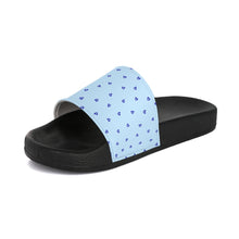 Cargar imagen en el visor de la galería, Women&#39;s Slide Sandals: Mati Heart-Light Blue
