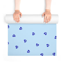 Cargar imagen en el visor de la galería, Foam Yoga Mat: Mati Heart-Light Blue
