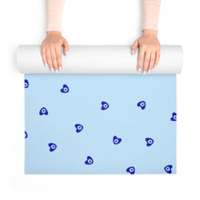 Load image into Gallery viewer, Foam Yoga Mat: Mati Heart-Light Blue
