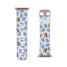 Cargar imagen en el visor de la galería, Watch Band: Apple Watch-Greek Flag + PRIDE
