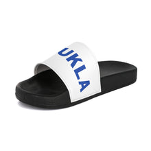 Load image into Gallery viewer, Women&#39;s Slide Sandals: KOUKLA with Evil Eye O-White
