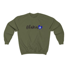 Cargar imagen en el visor de la galería, Unisex Heavy Blend™ Crewneck Sweatshirt: Filakia Mati Heart-Black
