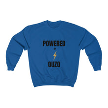 Load image into Gallery viewer, Unisex Heavy Blend™ Crewneck Sweatshirt- Powered by Ouzo: Black
