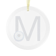 Cargar imagen en el visor de la galería, Μ-MU: Greek Monogram Glass Ornament
