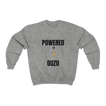 Load image into Gallery viewer, Unisex Heavy Blend™ Crewneck Sweatshirt- Powered by Ouzo: Black
