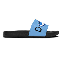 Cargar imagen en el visor de la galería, Women&#39;s Slide Sandals: DOPE With Evil Eye O-Light Blue
