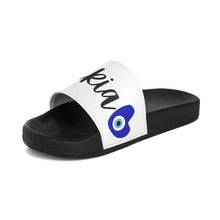 Load image into Gallery viewer, Women&#39;s Slide Sandals: Filakia with Mati Heart
