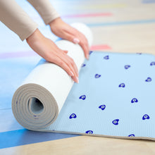 Cargar imagen en el visor de la galería, Foam Yoga Mat: Mati Heart-Light Blue
