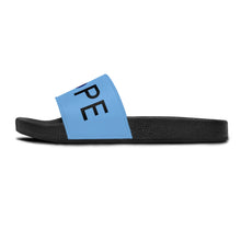 Cargar imagen en el visor de la galería, Women&#39;s Slide Sandals: DOPE With Evil Eye O-Light Blue

