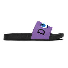 Load image into Gallery viewer, Women&#39;s Slide Sandals: DOPE With Evil Eye O-Light Purple
