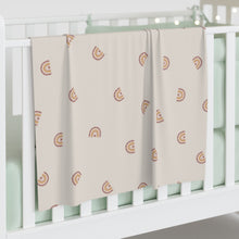Load image into Gallery viewer, Baby Swaddle Blanket: Boho Rainbow-Beige
