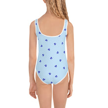 Cargar imagen en el visor de la galería, Girl’s Swimsuit: Mini Mati Heart-Blue
