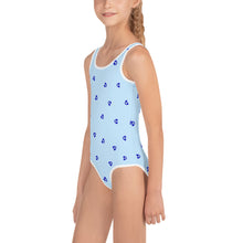 Cargar imagen en el visor de la galería, Girl’s Swimsuit: Mini Mati Heart-Blue
