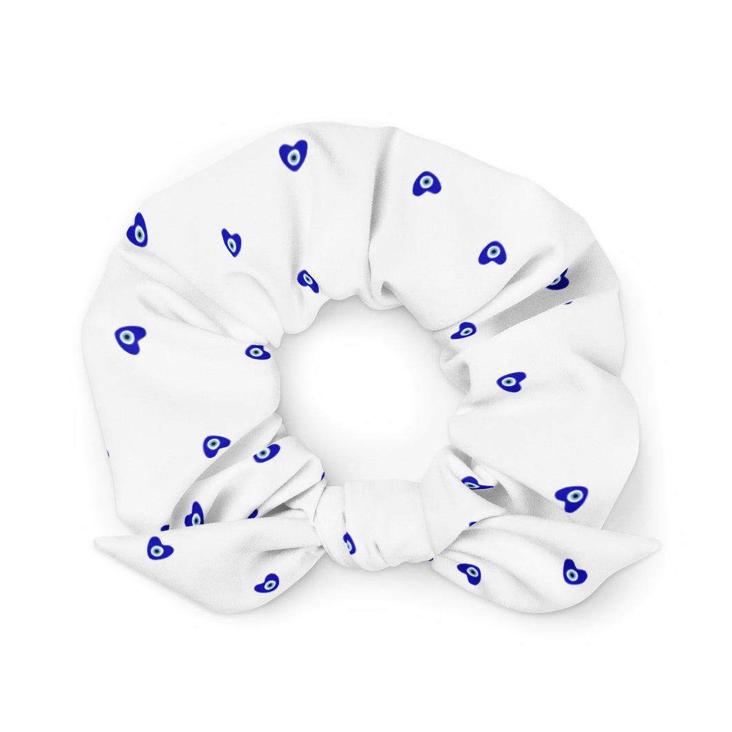 Scrunchie: Mati Heart-White