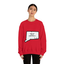 Load image into Gallery viewer, Unisex Heavy Blend™ Crewneck Sweatshirt: WHERE THE HELL IS CT?-Black
