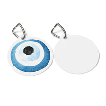Cargar imagen en el visor de la galería, Collar Charm: Watercolor Mati-White Metal
