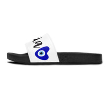 Load image into Gallery viewer, Women&#39;s Slide Sandals: Filakia with Mati Heart
