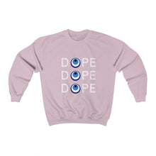 Load image into Gallery viewer, Unisex Heavy Blend™ Crewneck Sweatshirt: DOPE DOPE DOPE-White
