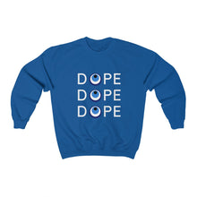 Load image into Gallery viewer, Unisex Heavy Blend™ Crewneck Sweatshirt: DOPE DOPE DOPE-White
