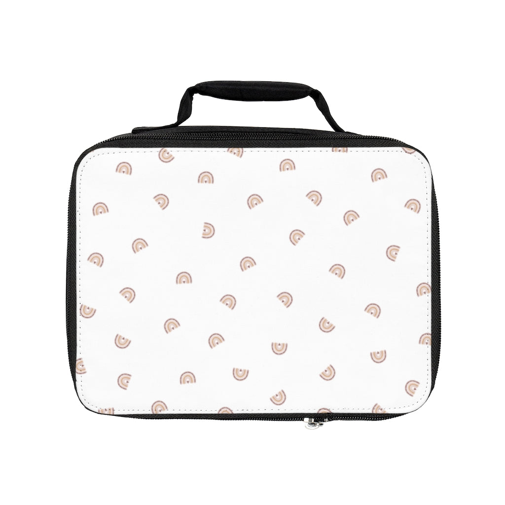 Lunch Bag: Boho Rainbow-White
