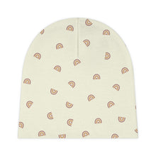 Load image into Gallery viewer, Baby Beanie: Boho Rainbow-Cream
